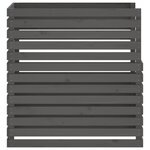 vidaXL Composteur Gris 100x100x102 cm Bois massif de pin