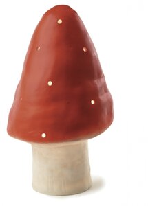 Petite lampe champignon - Rouge
