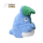 Peluche nakayoshi totoro bleu avec feuille