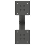 vidaXL Pieds de table basse en forme de X  2 pièces  anthracite  30 x (30-31) cm  acier