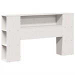 vidaXL Cadre de lit sans matelas blanc 120x190 cm bois de pin massif