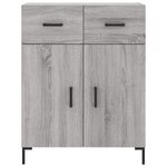 vidaXL Buffet sonoma gris 69 5x34x90 cm bois d'ingénierie