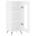 vidaXL Buffet blanc 34 5x34x90 cm bois d'ingénierie