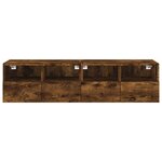 vidaXL Meubles TV muraux 2 Pièces chêne fumé 60x30x30cm bois d'ingénierie