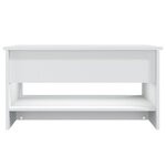 vidaXL Table basse Blanc 80x50x40 cm Bois d'ingénierie