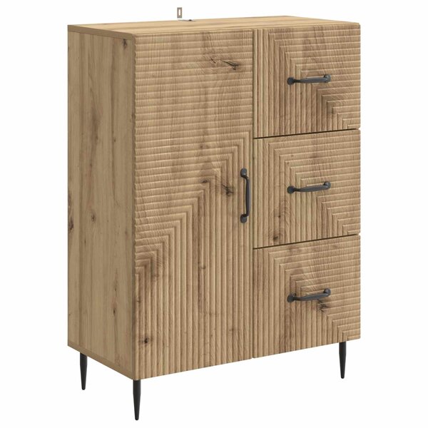 vidaXL Buffet Chêne artisanal 66 x 34 5 x 89 5 cm Bois d'ingénierie