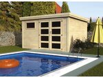 Abri jardin bois "Paolo" - 10 m² - 3.65 x 2.75 x 2.16 m - 28 mm