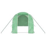 vidaXL Serre avec cadre en acier vert 8 m² 4x2x2 m