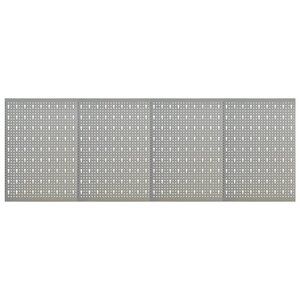 vidaXL Panneaux à chevilles muraux 4 Pièces 40x58 cm Acier