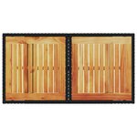 vidaXL Table de jardin noir 100x55x73 cm résine tressée et bois acacia