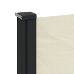 vidaXL Auvent latéral rétractable crème 160x500 cm