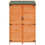 vidaXL Abri de jardin Marron 106 5 x 56 x 176 cm Bois de Sapin Massif