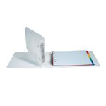 Classeur Pour Fiches Bristol 125x200 2 Anneaux 25mm Polypropylène Crystal Colours - Cristal - X 10 - Exacompta