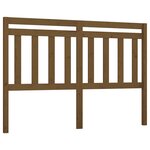 vidaXL Tête de lit Marron miel 126x4x100 cm Bois massif de pin