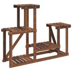 vidaXL Support à fleurs 90x25x73 5 cm bois massif de sapin