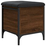 vidaXL Banc de rangement chêne marron 42x42x45 cm bois d'ingénierie