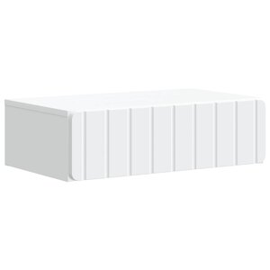 vidaXL Table d'appoint murale Blanc 59 x 34 5 x 17 cm