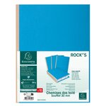 Pt 10 chem.à soufflet ROCK''S 320g bleu EXACOMPTA