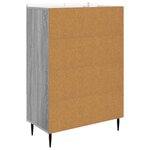 vidaXL Buffet Sonoma gris 66 x 34 5 x 97 cm Bois d'ingénierie