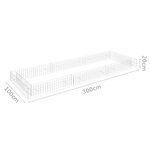 vidaXL Lit surélevé à gabion Acier galvanisé 300x100x20 cm