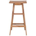 vidaXL Tabourets de bar pliables lot de 2 Bois de teck massif