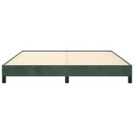 vidaXL Cadre de lit Vert foncé 160x200 cm Velours