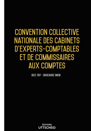 Convention collective nationale Comptables et Commissaires aux comptes 2024 - Brochure 3020 + grille de Salaire UTTSCHEID