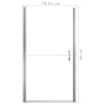 vidaXL Porte de douche Verre trempé dépoli 81x195 cm