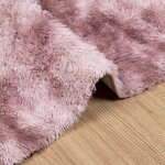vidaXL Tapis Shaggy à poils longs NAVARRA rose poudré 60x100 cm