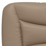 vidaXL Cadre de lit sans matelas Hvar cappuccino 90x200 cm similicuir