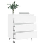 vidaXL Buffet Blanc 60x35x70 cm Bois d'ingénierie