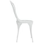 vidaXL Ensemble de bistro 3 Pièces Aluminium coulé Blanc