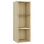 vidaXL Meubles TV 4 Pièces Chêne sonoma 107x35x37 cm Bois d'ingénierie