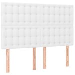 vidaXL Cadre de lit sans matelas blanc 140x190 cm similicuir