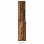 vidaXL Haut Armoire Bois ancien 69 5 x 34 x 180 cm Bois d'ingénierie