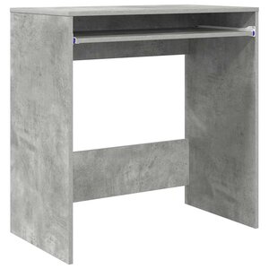 vidaXL Bureau Gris béton 77 5 x 43 x 79 cm Bois d'ingénierie