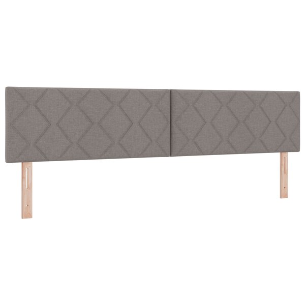 vidaXL Tête de lit Design en Blocs Diamant Taupe 200 cm en Tissu