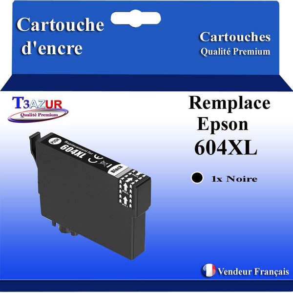 Cartouche compatible avec Epson 604 XL pour  Epson Expression Home XP-2200  XP-2205  XP-3200  XP-3205  XP-4200  Noire