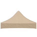 vidaXL Toit de tente de réception 2x2 m Beige 270 g/m²