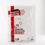 10 pochettes bulles d'air 260x360 mm (h) autocollante - gpv