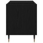 Buffet enregistreur vidaXL Noir Chêne 84 5x38x48 cm Bois d'ingénierie