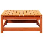 vidaXL Repose-pied de jardin cire marron 70x70x30cm bois de pin massif