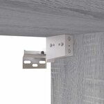 vidaXL Meuble TV sonoma gris 80x30x30 cm bois d'ingénierie