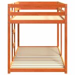 vidaXL Lit superposé sans matelas cire marron 90x200 cm pin massif