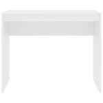 Bureau table poste de travail meuble d'ordinateur informatique étude 90 x 40 x 72 cm bois d'ingénierie blanc 02_0023527