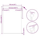 vidaXL Store enrouleur occultant café 155x210cm largeur du tissu