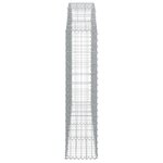 vidaXL Panier de gabions arqué 200x30x120/140 cm Fer galvanisé