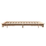 vidaXL Cadre de lit sans matelas 140x190 cm bois de pin massif