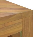 vidaXL Table basse 110x60x38 cm bois de teck solide