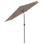 Madison Parasol Tenerife 300 cm Rond Taupe